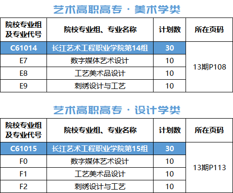 2022长江艺术工程职业学院艺术类招生计划