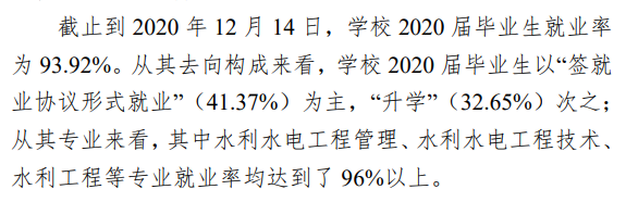 云南水利水电职业学院就业率及就业前景怎么样（含2021届就业质量报告）