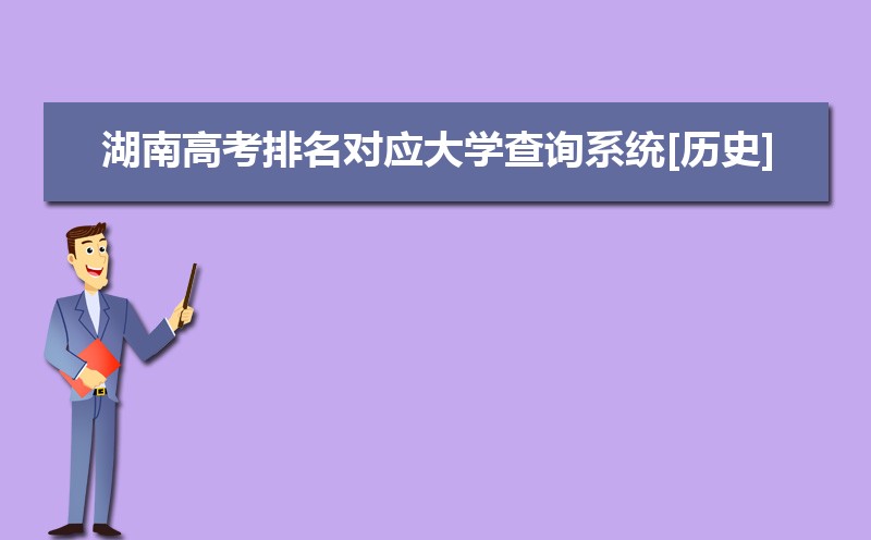 湖南高考位次对应大学2021年历史,各高校湖南录取分数线位置排名