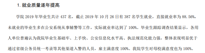 内蒙古警察职业学院就业率及就业前景怎么样（含2022高等职业教育人才培养质量年度报告）